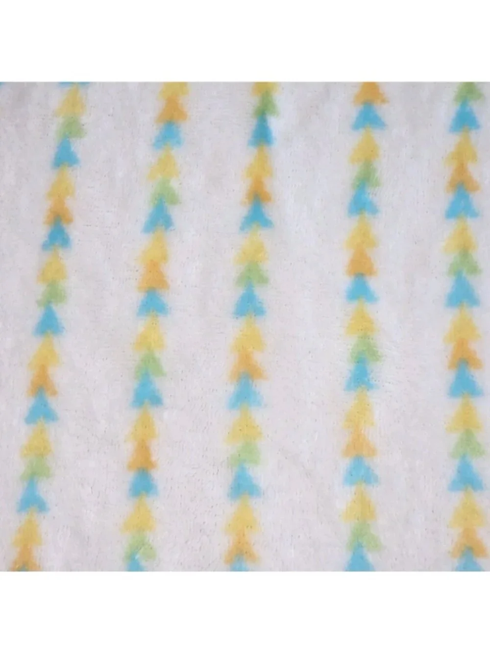 Le Bebe Favorite Fox Baby Blanket Plush security‎ lovey orange yellow triangles